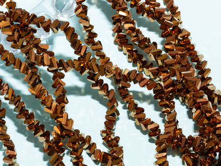 Нить бусин для украшений 4мм (ювелирное стекло)