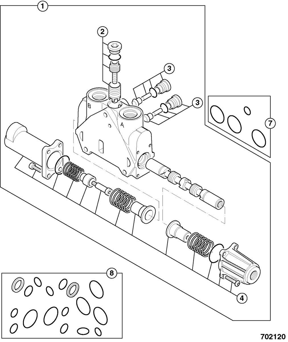 Секция гидрораспределителя JCB 25/221859