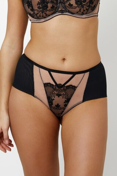 VENETIA BLACK Трусы высокие SUBTILLE