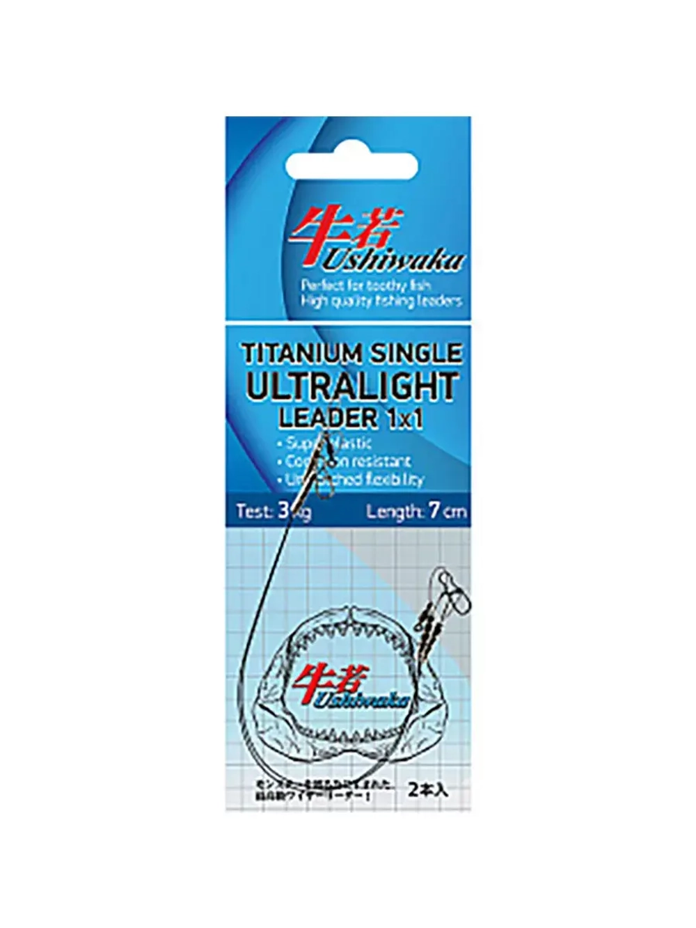 Поводок Titanium Single Ultralight, 1х1,17см уп по 2шт