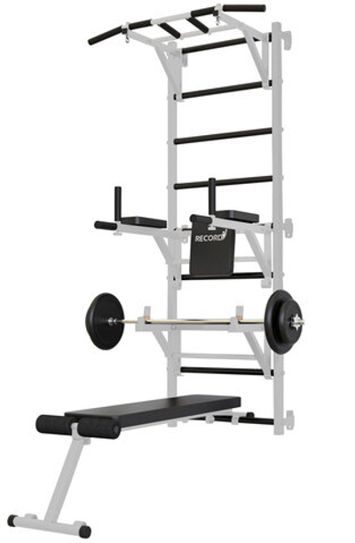 Шведская стенка Record X, без опоры, турник Классик, белый (X4)