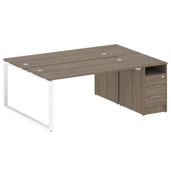 Метал Систем Рабочая станция с тумбой на О-образном м/к БО.РС-СТП-2.4