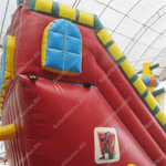 Большой надувной батут-горка "Корабль флибустьеров" 12*8*6 м