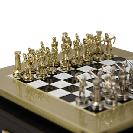 Manopoulos Шахматы с фигурами из бронзы Античные войны