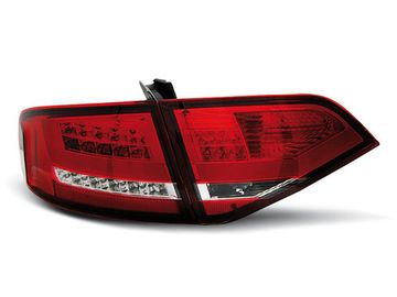 Задние фонари red white led для Audi A4 B8