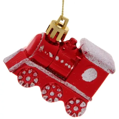 Ёлочные игрушки «Паровозик» 4,5*6см микс цветов (набор 3шт)