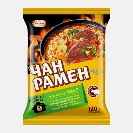 Лапша Доширак Чан Рамен Корейская с приправами 120г