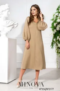 Платье 3177-бежевый Minova