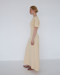 Платье приталенное из вискозы Стелла Маккартни сливочный