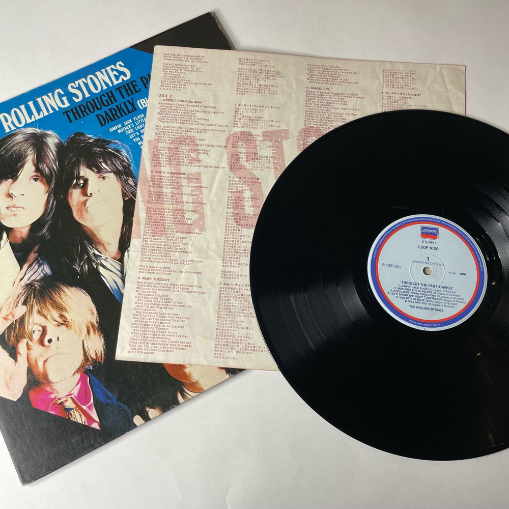 Винтажная виниловая пластинка LP The Rolling Stones Through The Past, Darkly (Big Hits Vol. 2) (Япония 1982) (Без Оби)