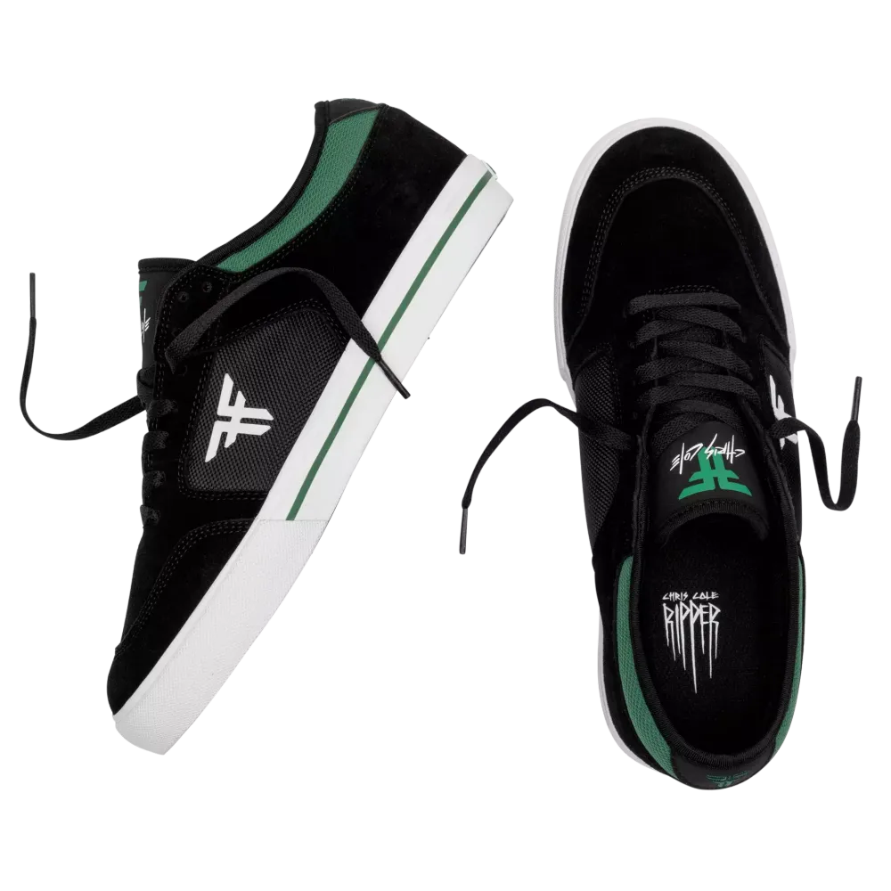 Кеды Fallen RIPPER - BLACK/GREEN/WHITE (CHRIS COLE)
