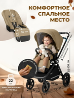Коляска 3 в 1 Sweet Baby Stella + автокресло Premier Grey Beige