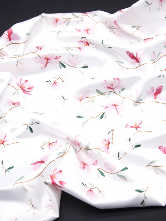 Атлас-стрейч бельевой, магнолия