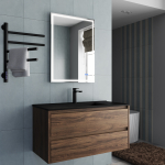 Тумба под раковину Vincea Gio 1000 подвесная, 2 выкатных ящика soft-close, C.Oak