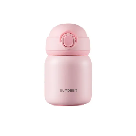 Термос Buydeem с откидной крышкой 200 ml розовый