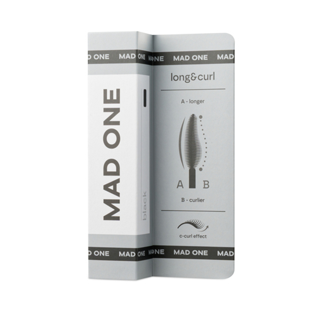 MAD ONE Тушь для ресниц двусторонняя (черная) – Double-ended mascara, 9мл