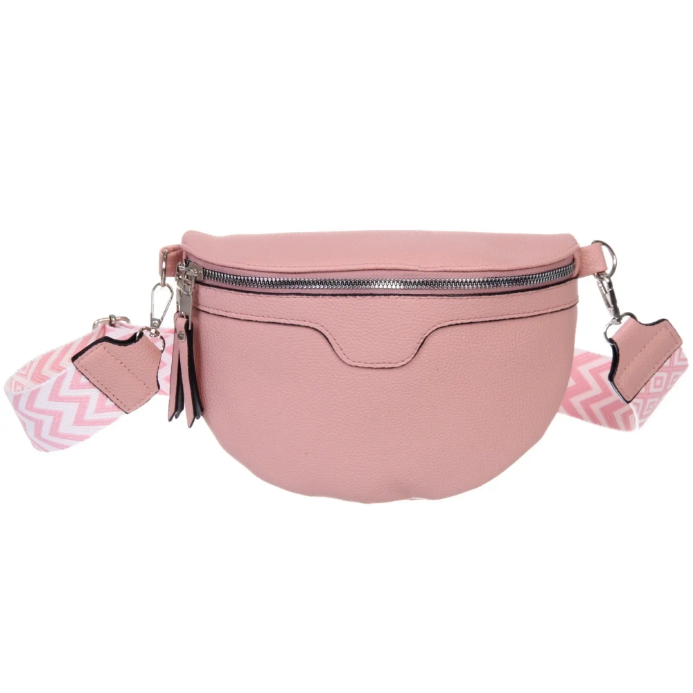 Сумка женская через плечо «ИМАНИ», цвет пудровый, три кармана, 24*19*7*5см (лейбл Ultramarine)