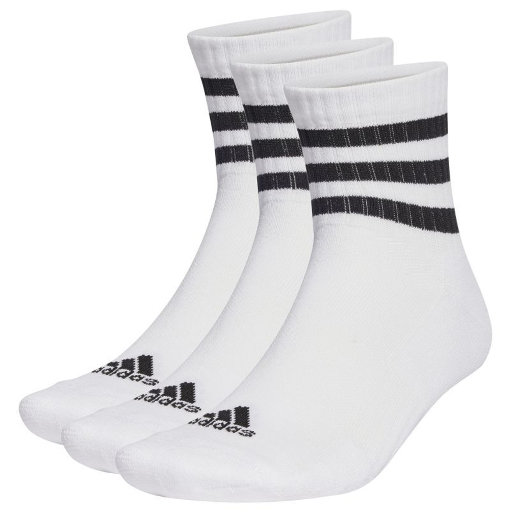 Теннисные носки Adidas Cushioned Sportswear Mid-Cut Socks 3P - белый