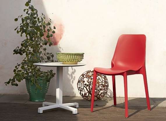 Стул пластиковый Ginevra, красный
