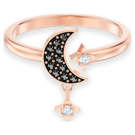SWA SYMBOL:RING OP MOON JET/CRY/ROS 58 5515666
