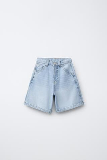 ZARA ШОРТЫ-КАРПЕНТЕР С ЭТИКЕТКОЙ, СИНИЙ
