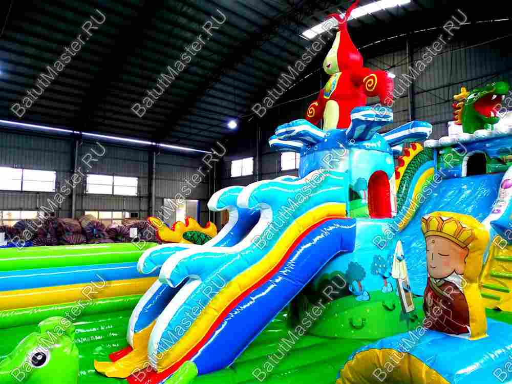 Коммерческий надувной батут "Морские животные" 15*8*7 м