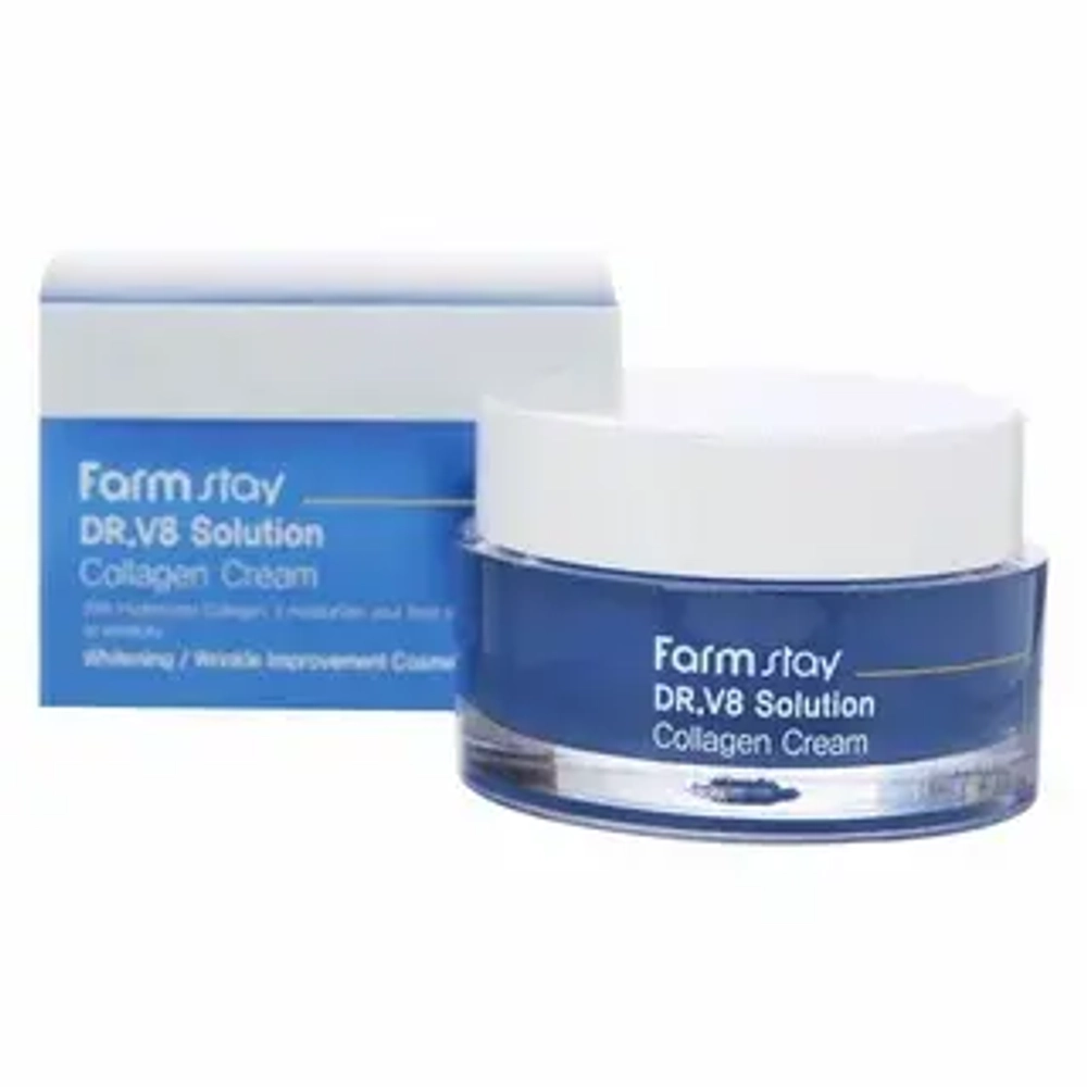 Farm Stay Крем для лица с коллагеном Dr.V8 Solution Collagen Cream