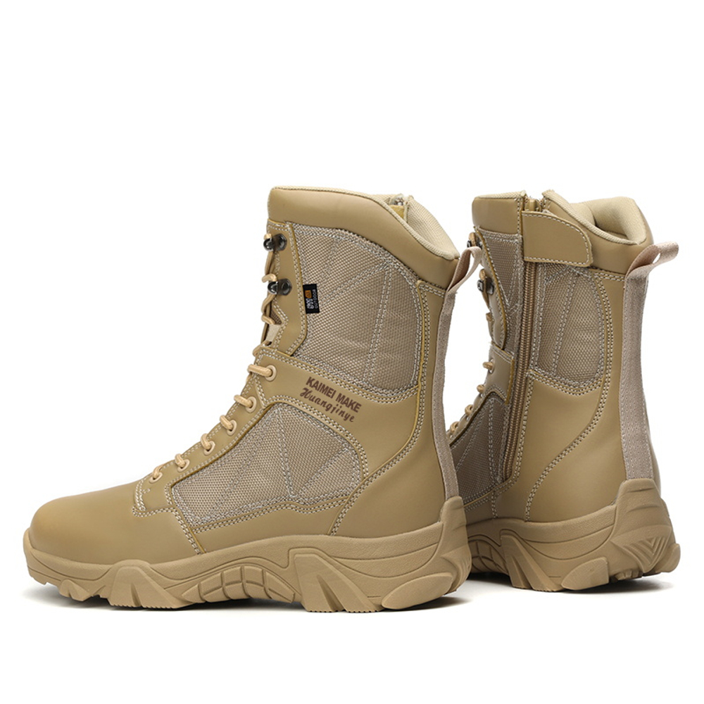 TANGLANGBUCHAN Thermal Abrasion Resistant Knee High Combat Boots Men"s