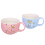 Бульонница керамическая 550мл «Ромашки», микс цветов