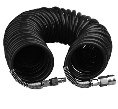 Шланг Pegas спиральный черный полиуретановый  15 м 8*12мм