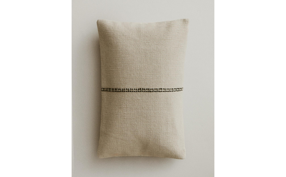 Zara Home наволочка декоративная из хлопка, зелёный, 40x60 см · 6192/008