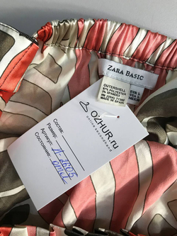 Топ Zara для летнего настроения, маркировка L, визуально 48 размер