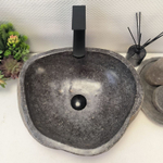 Каменная раковина из речного камня RS-63488 (47*40*15) 0122