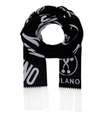 Хлопчатобумажная шаль Moschino - черный(50152 M5414)