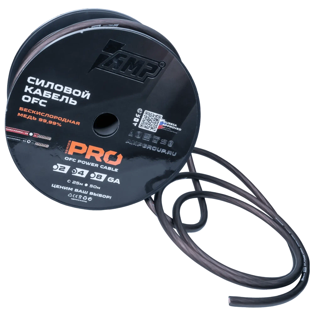 Силовой кабель Extremely flexible AMP PRO 4Ga