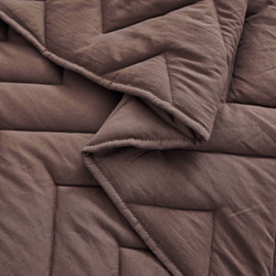 Покрывало 230х250 и 2 наволочки 50х70 Sofi De MarkO Робби коричневое