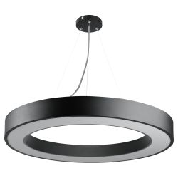 Светильник LED ЭРА Geometria SPO-133-B-40K-045 Ring 45Вт 4000K 3500Лм IP40 600*80 черный подвесной драйвер внутри | Декоративные светильники Geometria