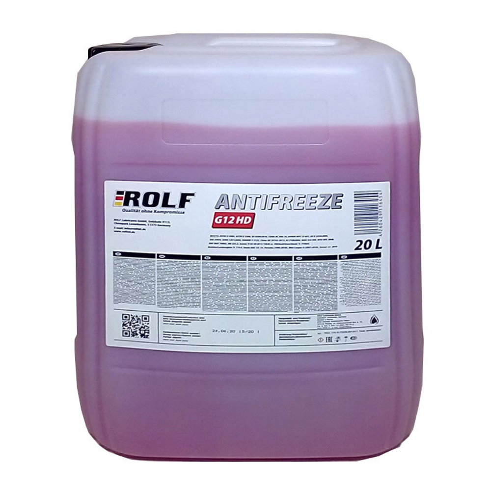 Антифриз Rolf красно-фиолетовый G12 + (-40) HD 20 кг