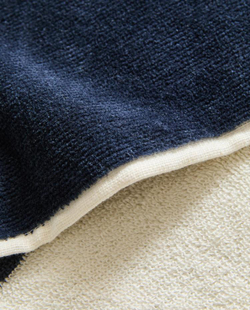 ZARA HOME ПЛЯЖНОЕ ПОЛОТЕНЦЕ В ПОЛОСКУ, ТЕМНО-СИНИЙ