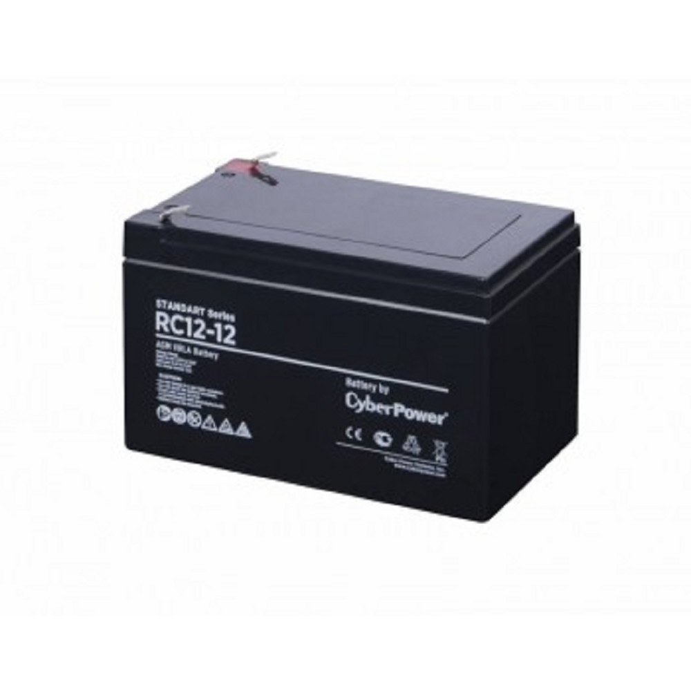 CyberPower Аккумуляторная батарея RC 12-12 12V/12Ah {клемма F2, ДхШхВ 151х98х93мм, высота с клеммами 98, вес 3,8кг, срок службы 6 лет}