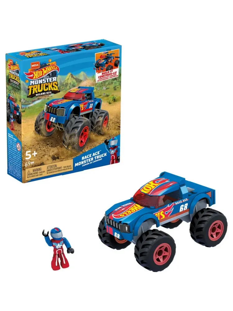 Конструктор Hot Wheels Монстр-трак Рейс Эйс HDJ93