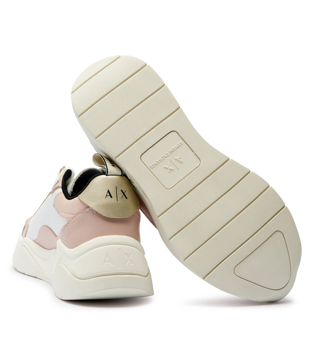 Skórzane кроссовки Armani Exchange - бежевый(XDX104 XV580)