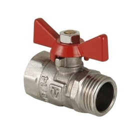 Кран шаровой внутренняя / наружная резьба, ручка бабочка VALTEC COMPACT 1/2*