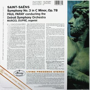 Marcel Dupre, Paul Paray, Detroit Symphony Orchestra / Saint-Saens: Symphony No. 3 (LP)