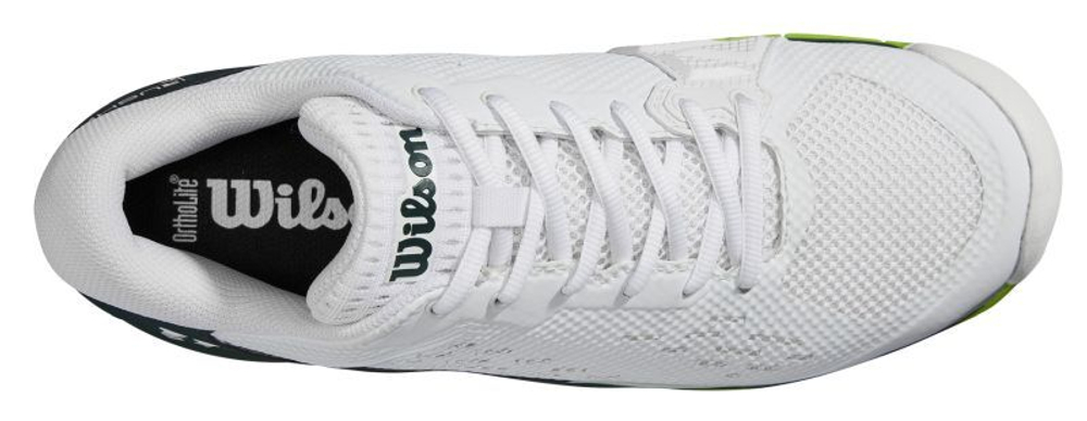 Теннисные кроссовки Wilson Rush Pro Ace - white/pondersoa/jas green