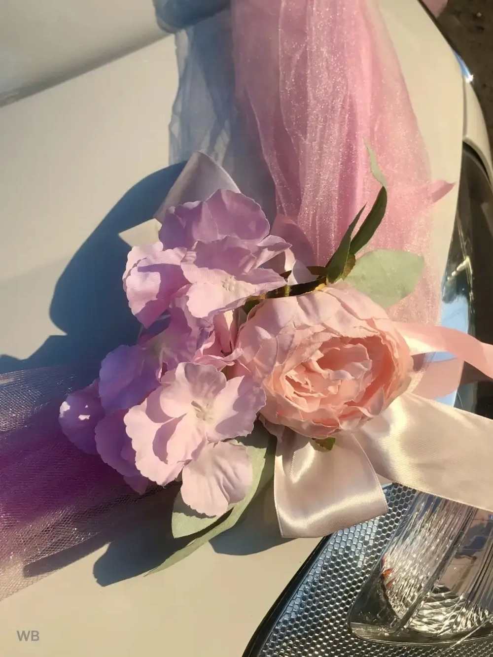 Лента на свадебный автомобиль