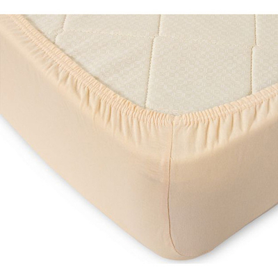 Простыня трик. на резинке 140*200*20 Кремовый ТГ