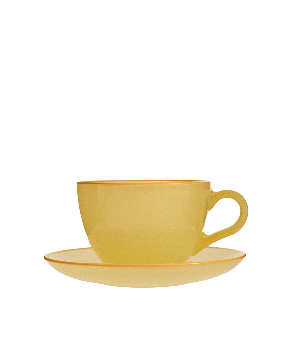 Zara Home чайная пара из стекла, цвет зелёный, 13 см