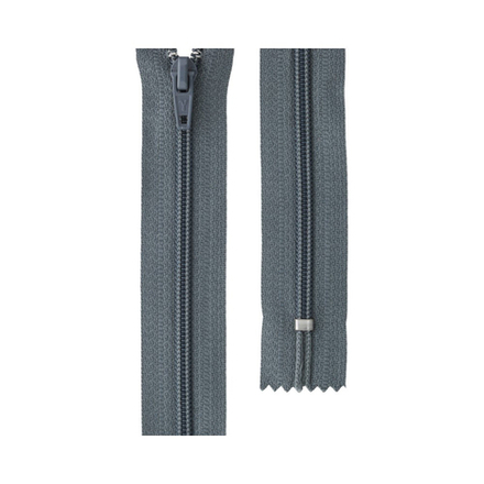 Молния Спираль н/р брючная ,16 см н/р, замок-автомат, №309 т.серый