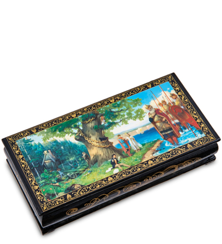 Народные промыслы ШК-11/12-N Шкатулка-купюрница в технике декупаж (8х17х4)